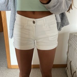 american eagle white shorts